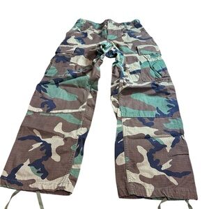 US‎ Army Woodland Camo BDU Pants XS X-Short Military Cargo Trousers New